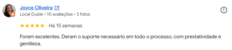 Depoimentos de clientes
