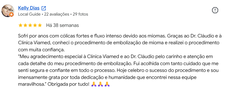 Depoimentos de clientes